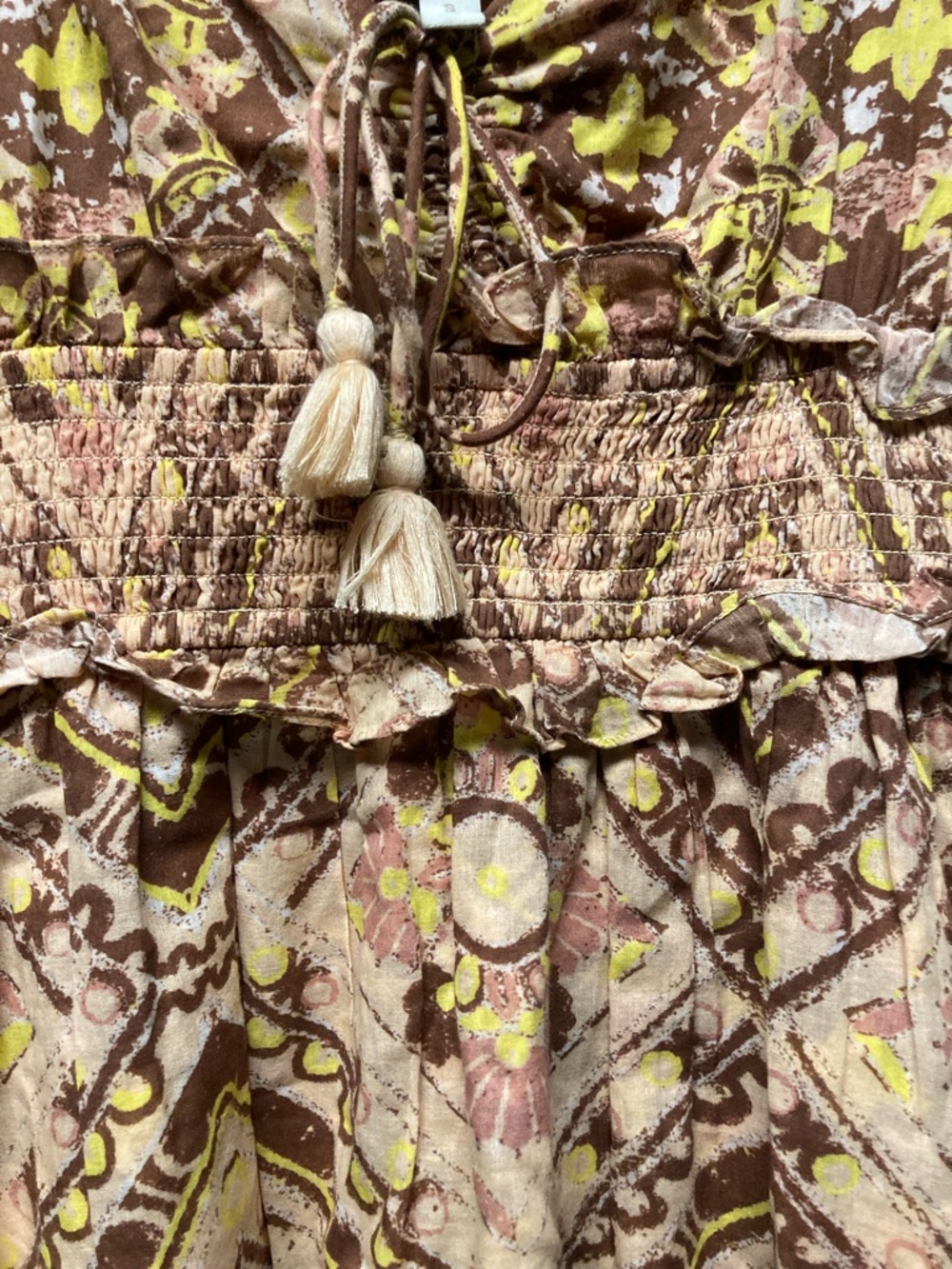 Cleobella Pink Patterned Tiered Midi Dress - Picture 6 of 10